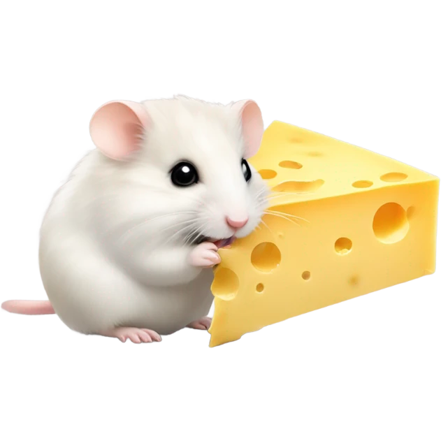 hamster eating cheese emoji