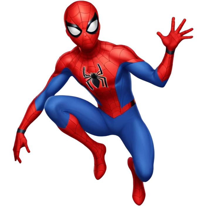 Spider-Man superhero in classic red and blue costume emoji