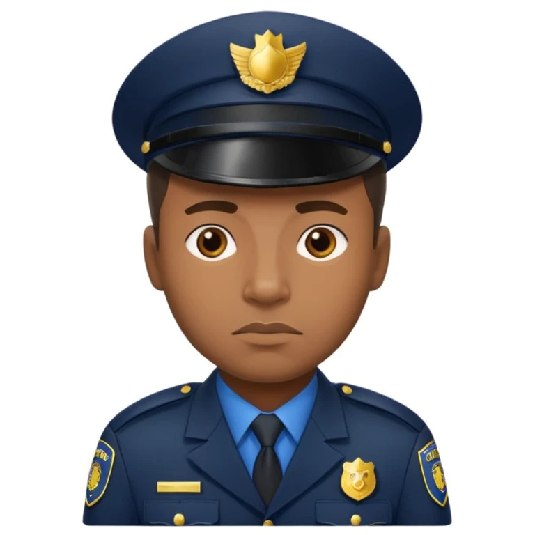 Black policeman  emoji