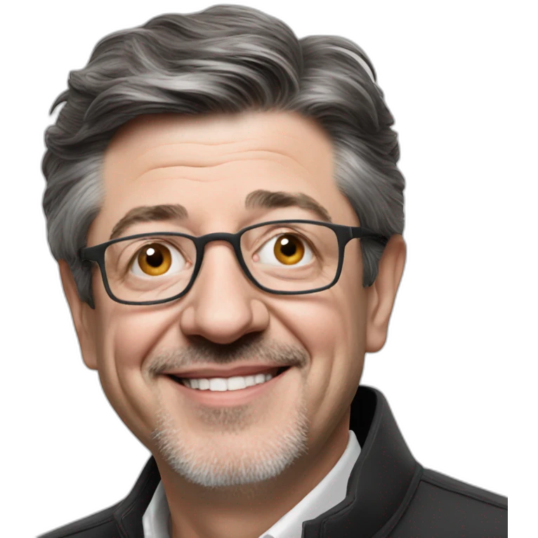 Mélenchon happy emoji