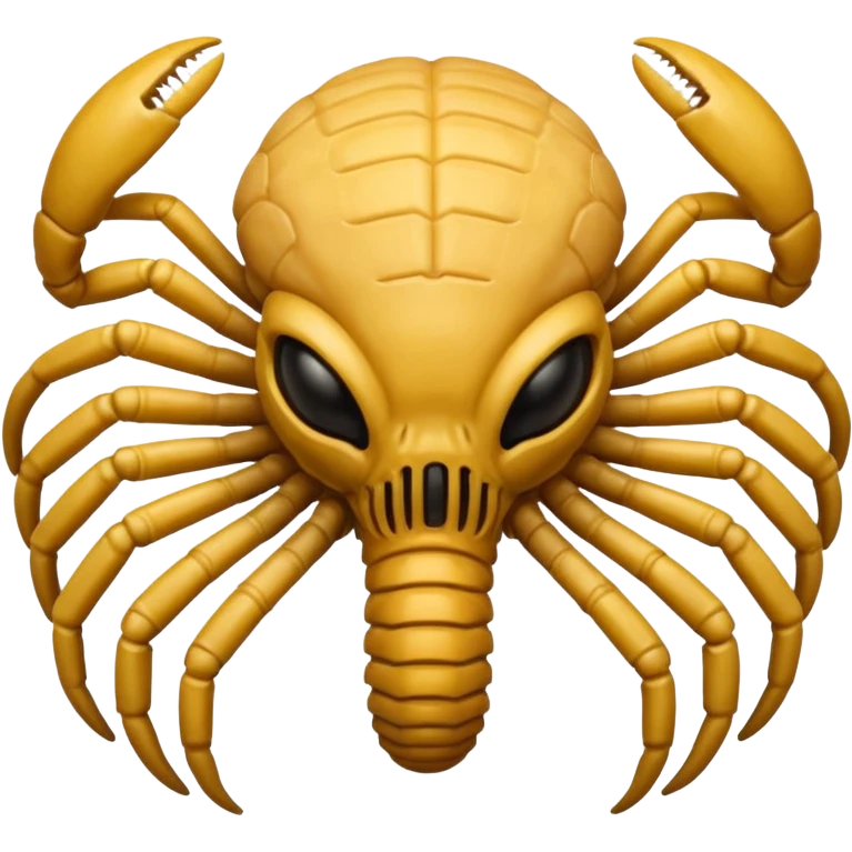 man with Facehugger emoji