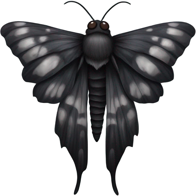 Black death moth emoji