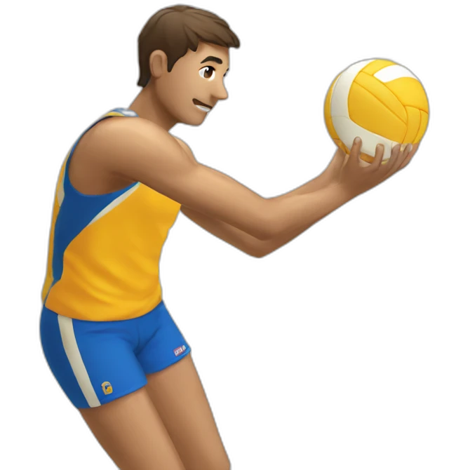 Voley player ok emoji