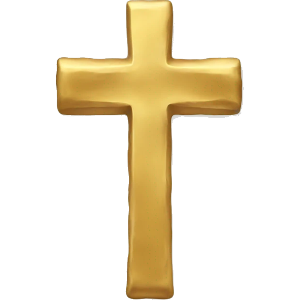 Gold cross emoji