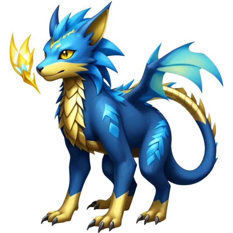 Manectric-Luxray-Draco-Fakémon-hybrid-creature (full body), 4 legs emoji