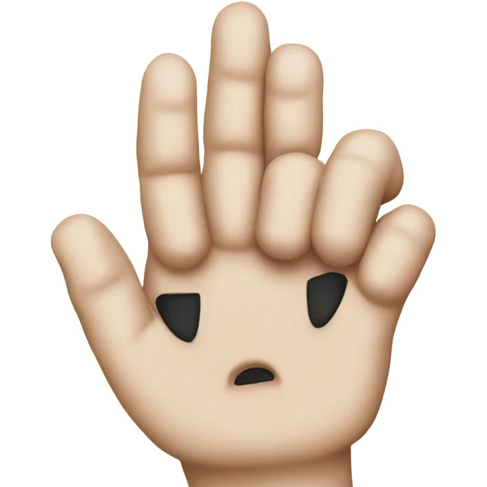 Fingers crossed new year emoji