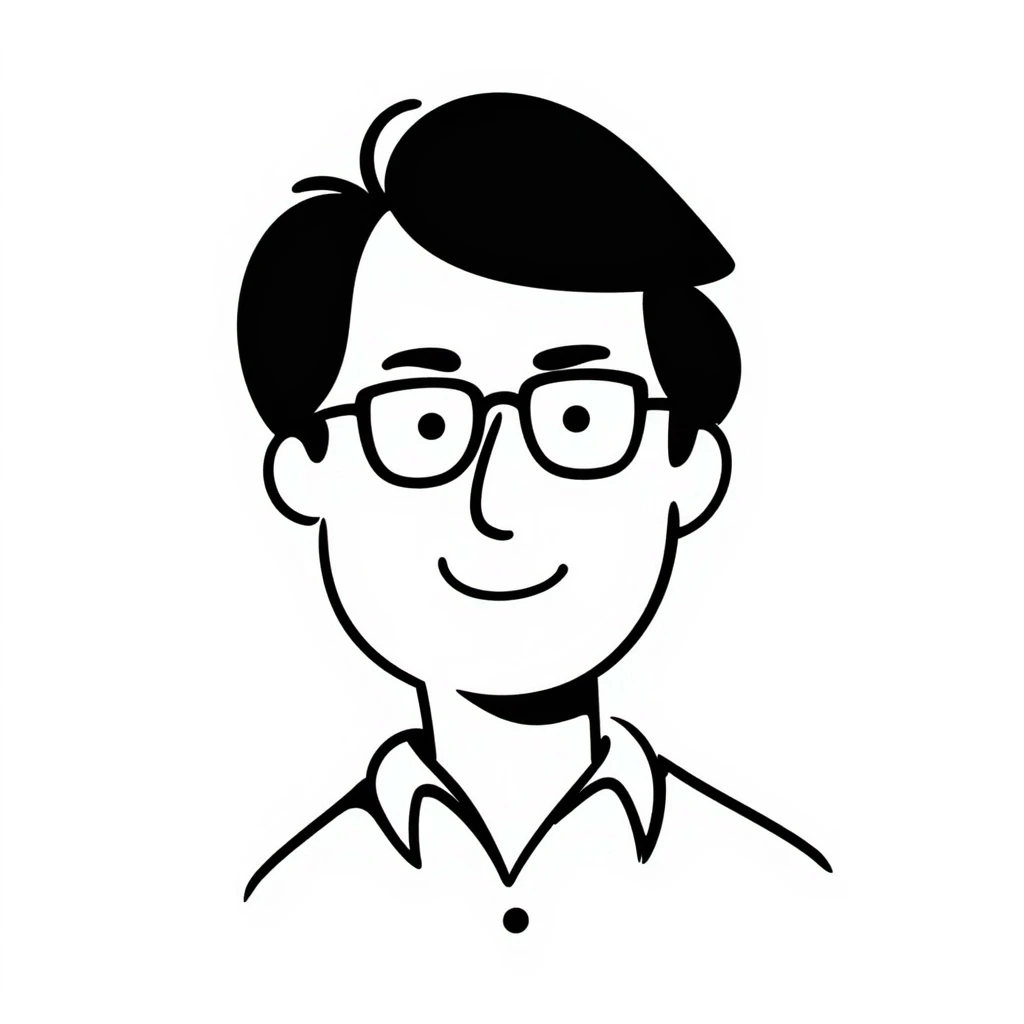 Bill Gates, iconic tech entrepreneur, portrait, hand drawn doodle style, no background emoji
