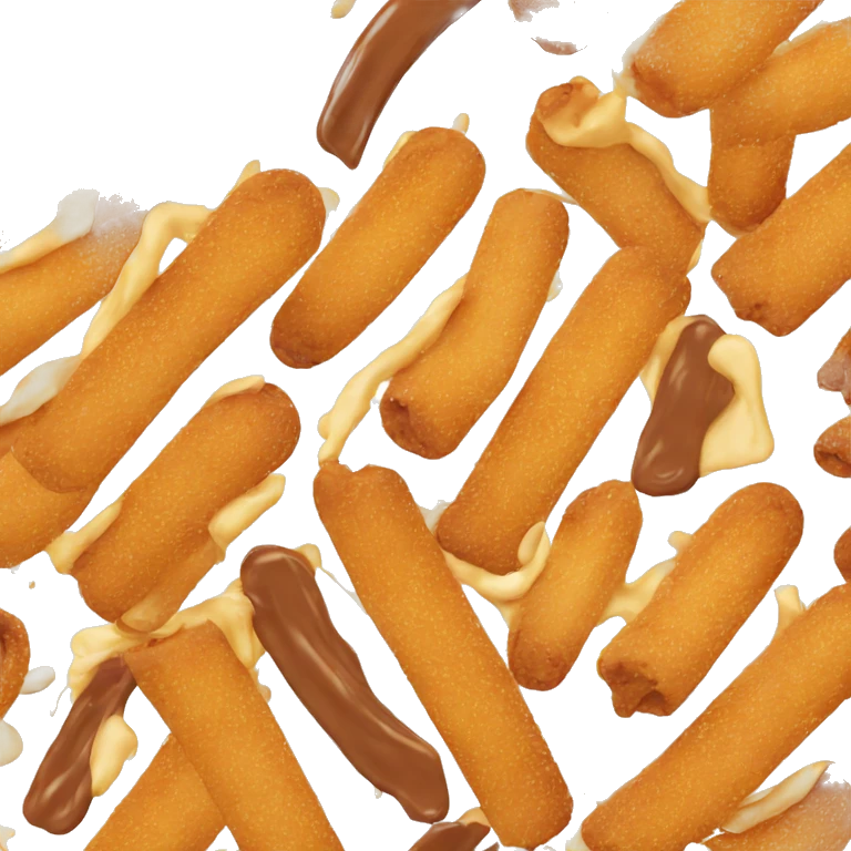 churro with the tip dipped in chocolate emoji
