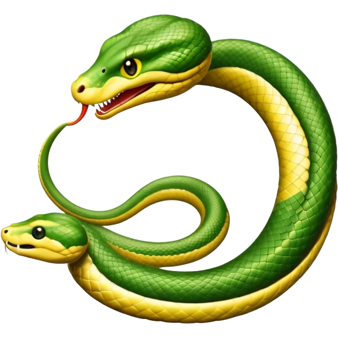 Snake eating his own tail emoji