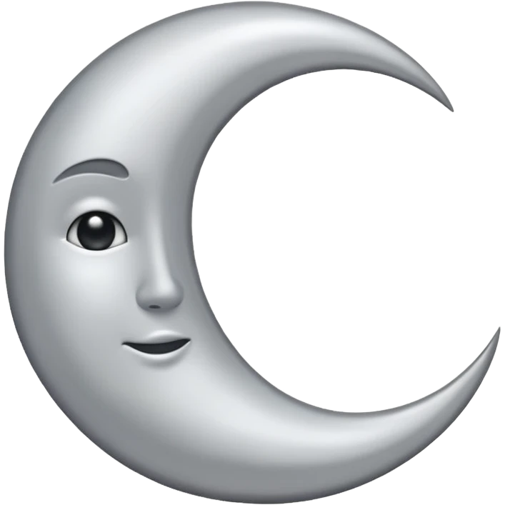 half moon emoji