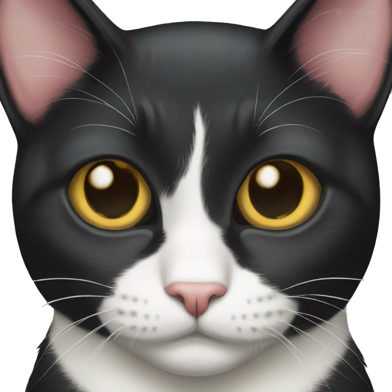 Tuxedo cat emoji