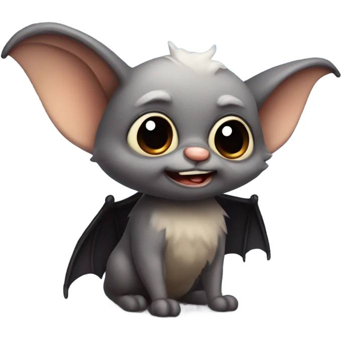Cute old bat emoji