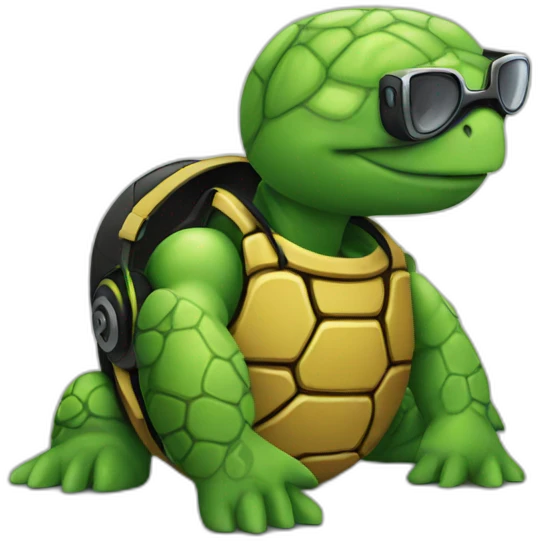 dj turtle emoji