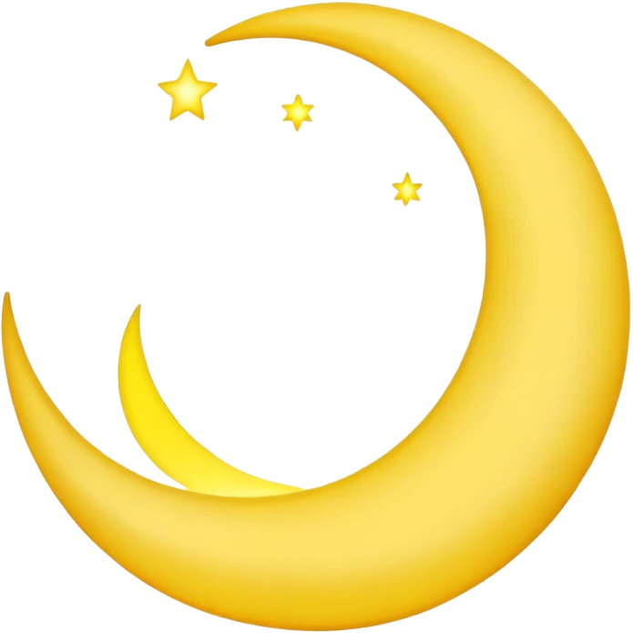 Crescent moon emoji