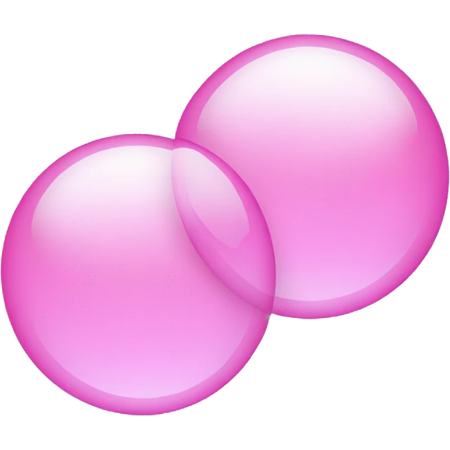 3 pink bubbles  emoji