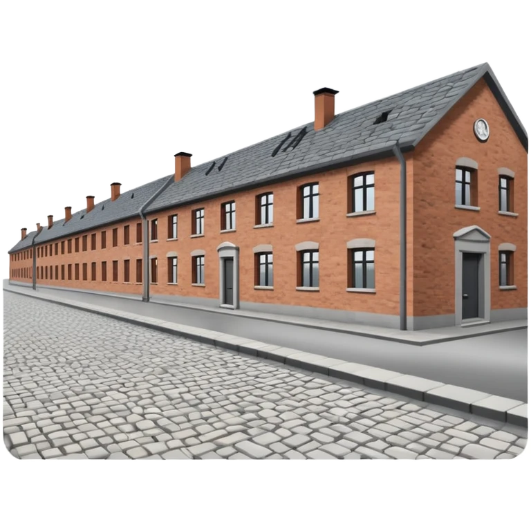 Auschwitz camp from outside but png of that structure  emoji