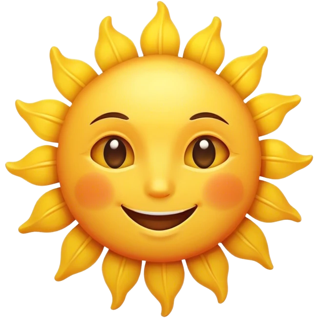 Cute Sun emoji