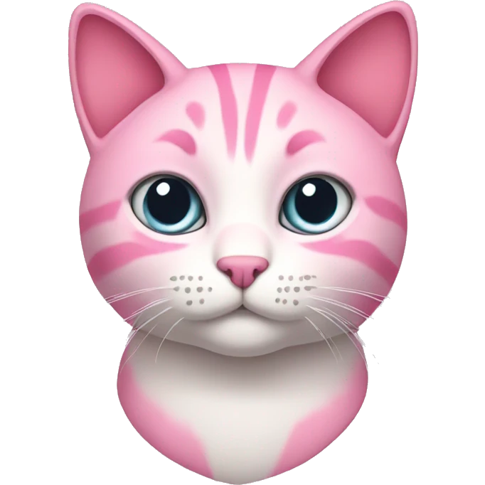 Pink cat emoji