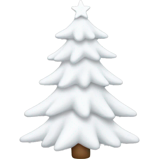 white christmas tree  emoji