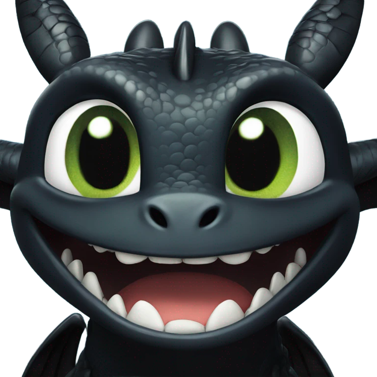 toothless the dragon from how to train your dragon  emoji