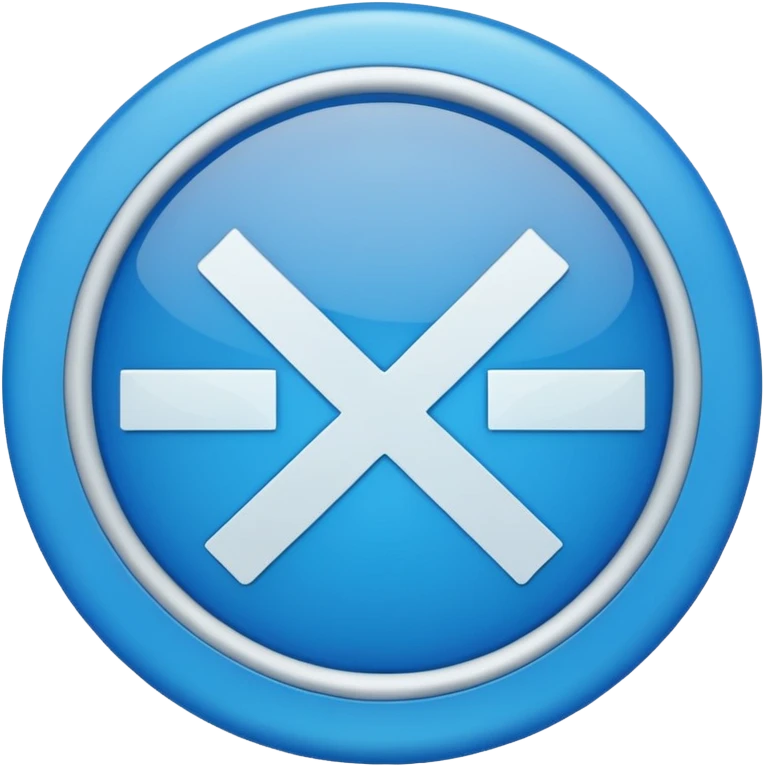 A check mark in a completely blue circle like a max emoji