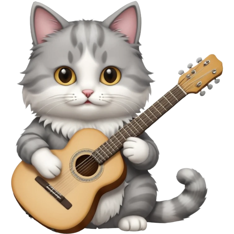 create cat with guitar emoji