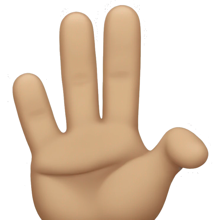 two last fingers emoji