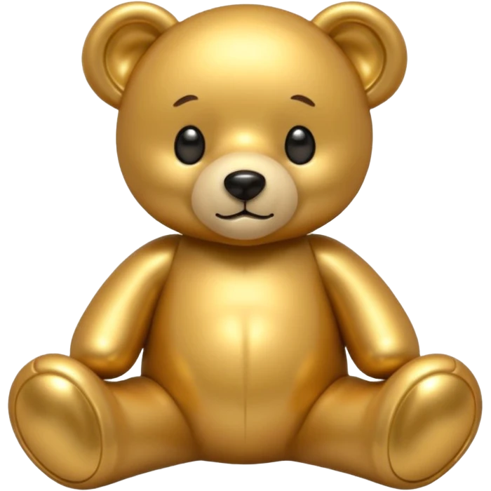 gold tedy bear emoji
