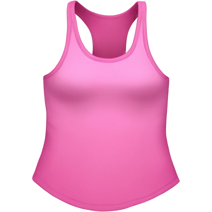 Pink short tank top emoji