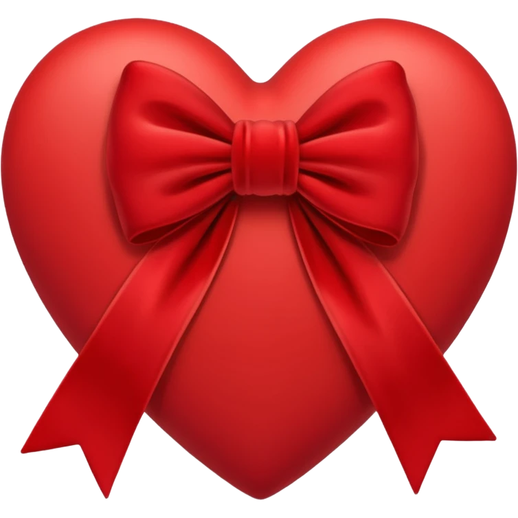 heart with a velvet bow emoji