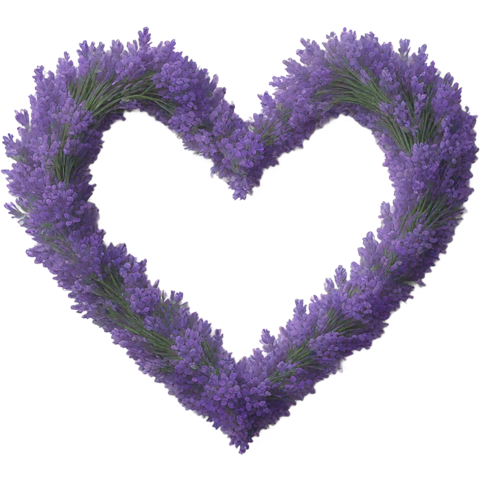 Lavender heart emoji