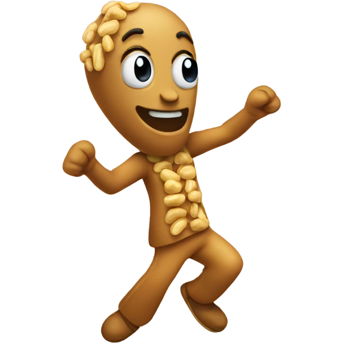 Dancing peanut emoji