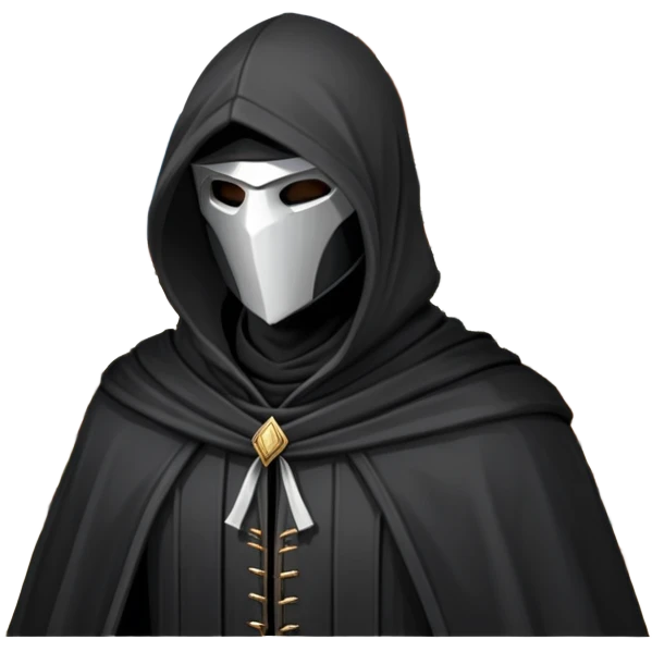 icon featuring Assasin's Creed in an iconic assassin's hood, standing tall against the backdrop of Florence. The design captures the essence of adventure, with intricate details of historical architecture and a sense of mystery. The character is poised, ready for action. transparent background. emoji