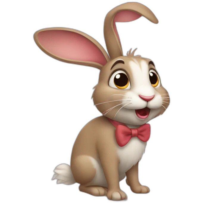 silly rabbit emoji