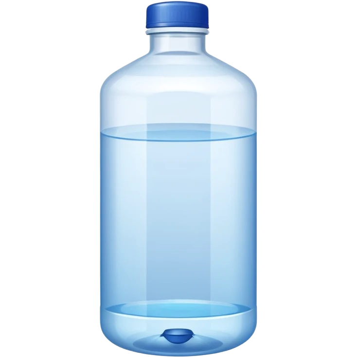 botella de 20 litros de agua purificada sin cara emoji