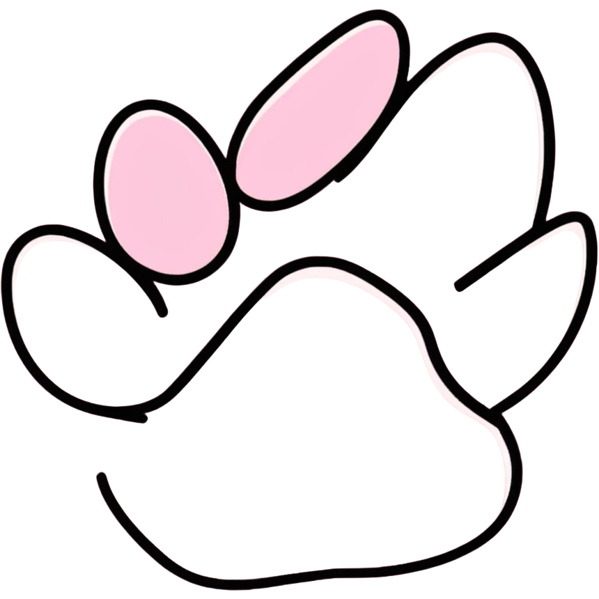 pink pawprint emoji
