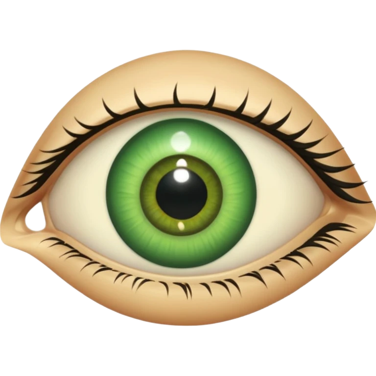 Green eye emoji