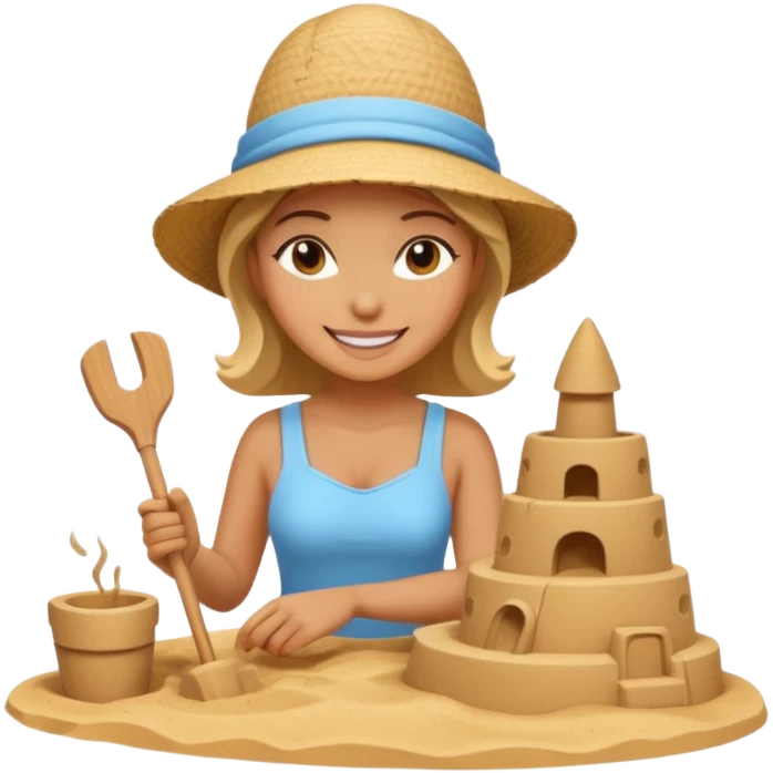 Sand Sculptor woman emoji