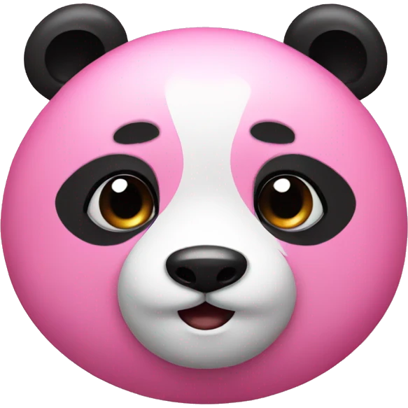 Pink panda emoji