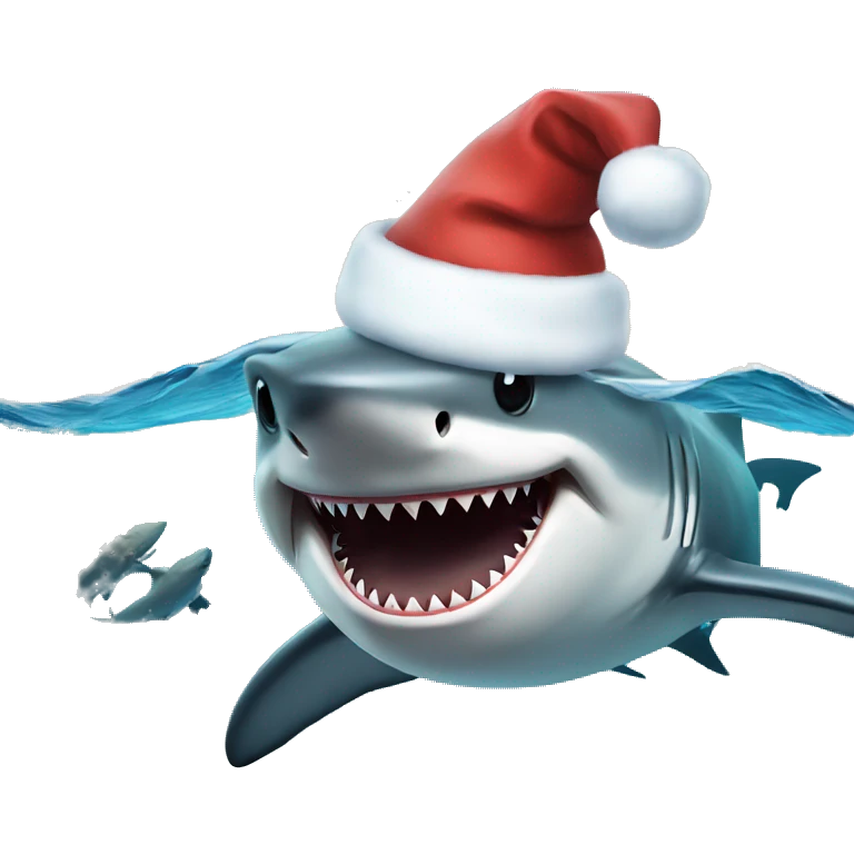 Shark Santa  emoji