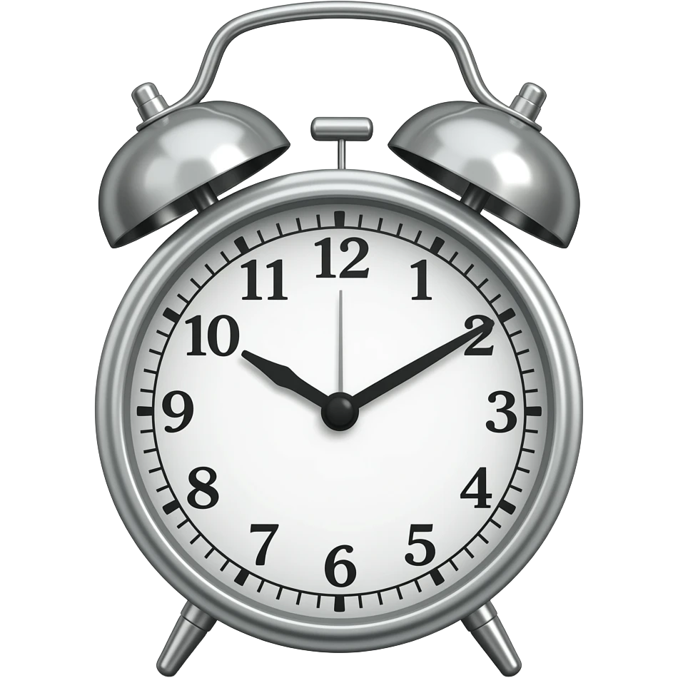 Alarm clock emoji