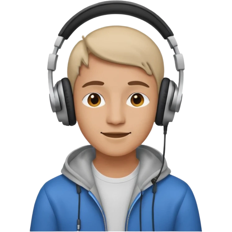 listening to music with headphones emoji