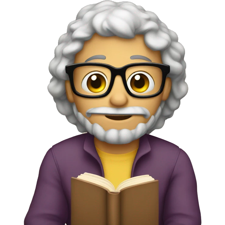 Book worm  emoji