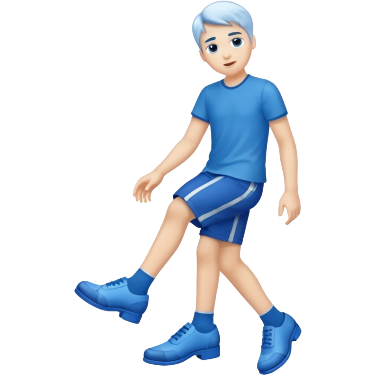 She’s wearing blue shoes emoji