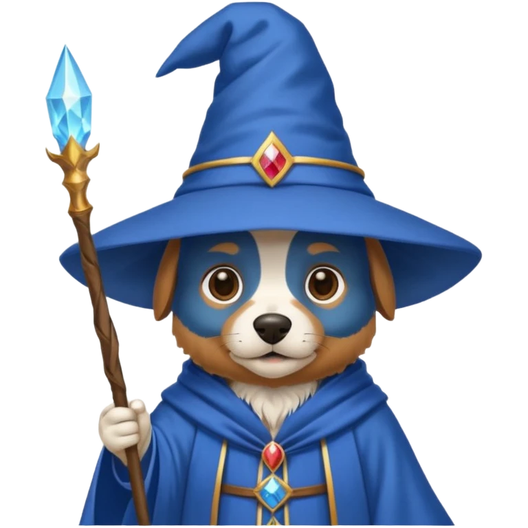 Dog wizard emoji