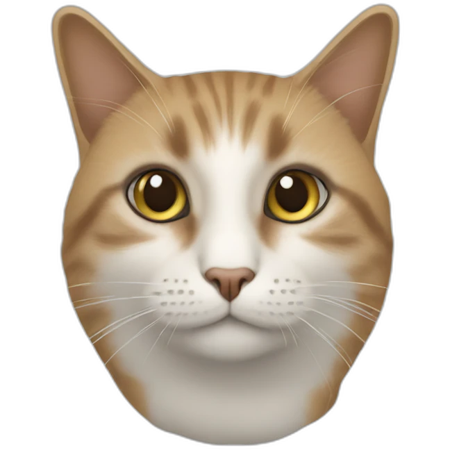 Un chat qui vole du caca emoji