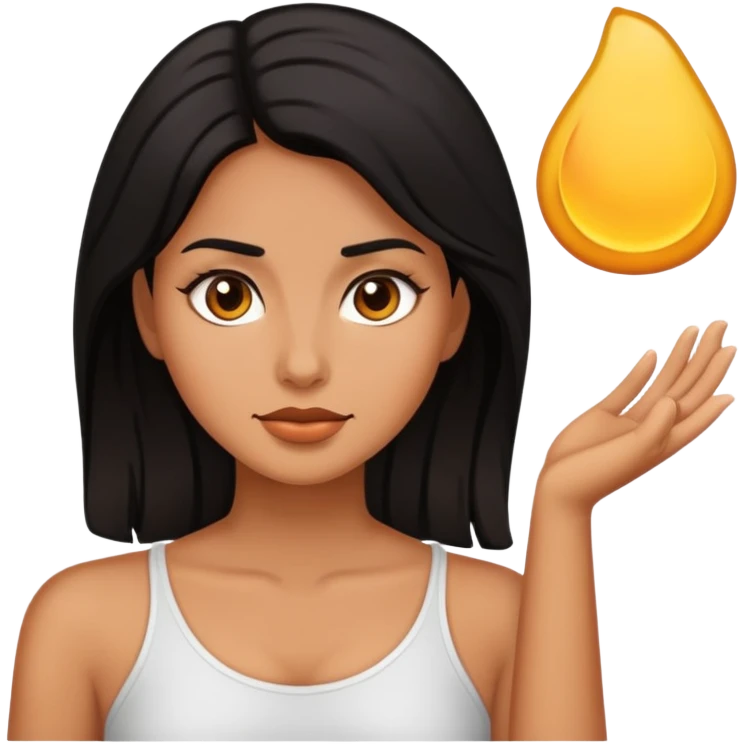 chica morena emoji