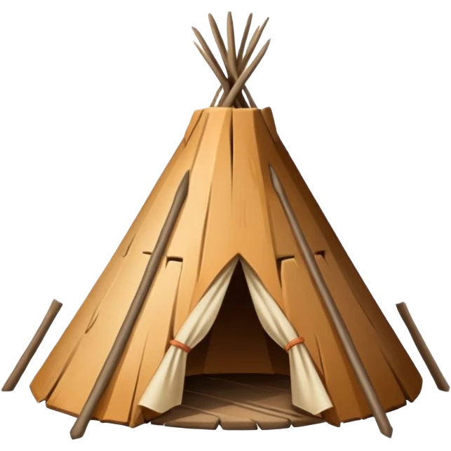 Bark wigwam emoji