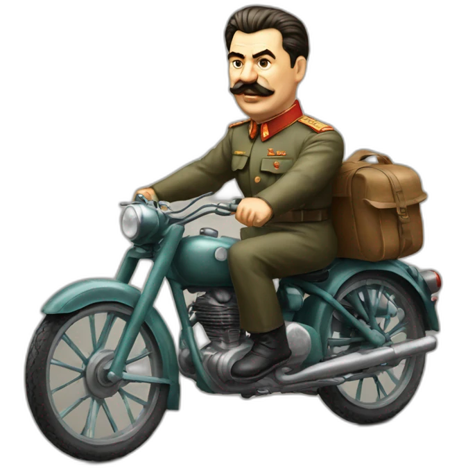 Stalin on bike emoji