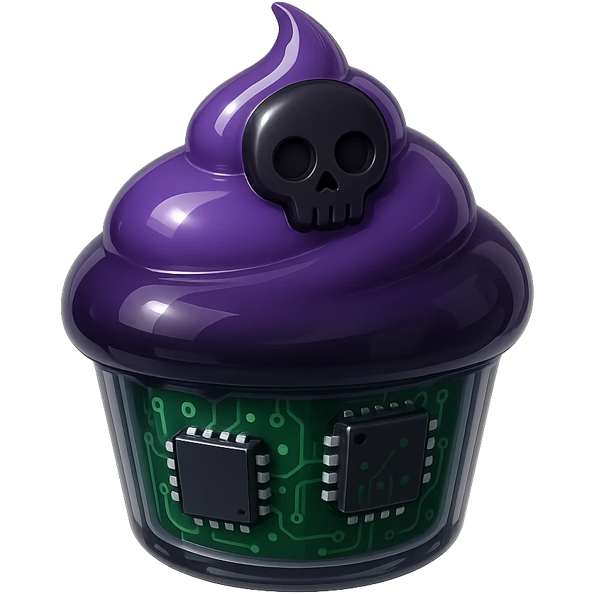 gothic cupcake emoji